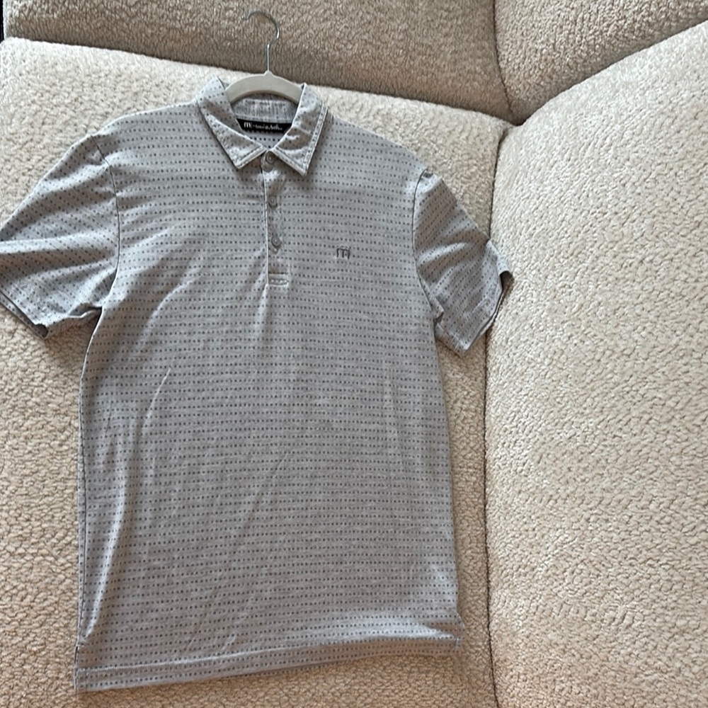 Men's Gray Travis Matthew Golf Polo Shirt